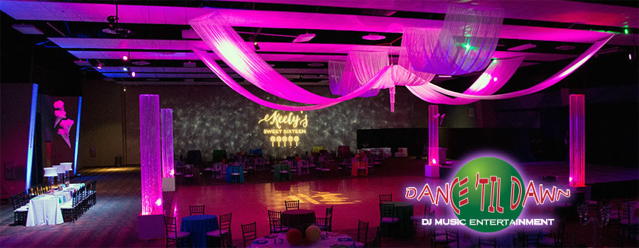 Dance Til Dawn DJ Lighting Effects, Gobo, uplighting Dance Til Dawn DJ Lighting Effects, Gobo, uplighting